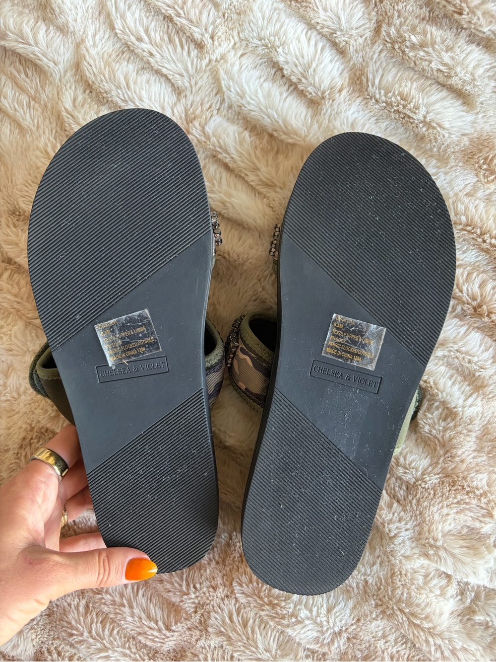 Chelsea & Violet Rhinestone Slides - Picture 9 of 9